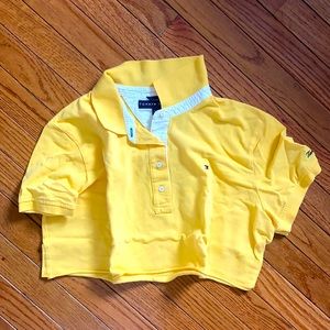 YELLOW CROP POLO